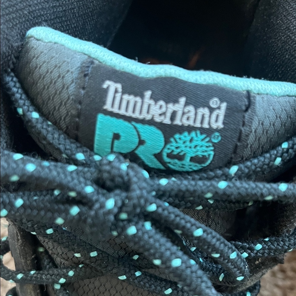 Timberland  PRO Black and Teal Boots - Size 8 - Picture 3 of 10